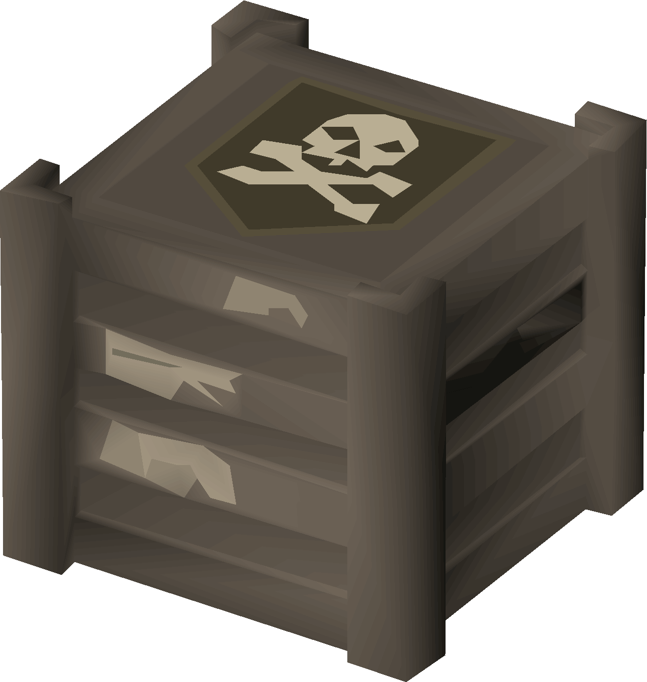 Crate of sandstone