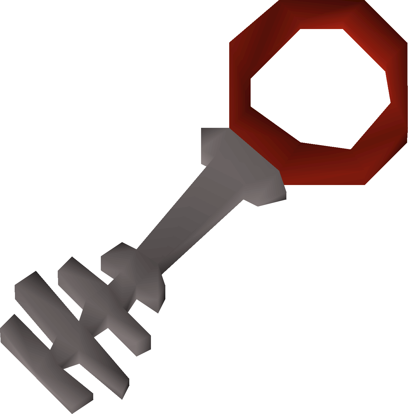 Steel key red