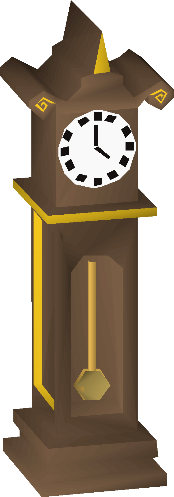 Gilded clock (interface item)
