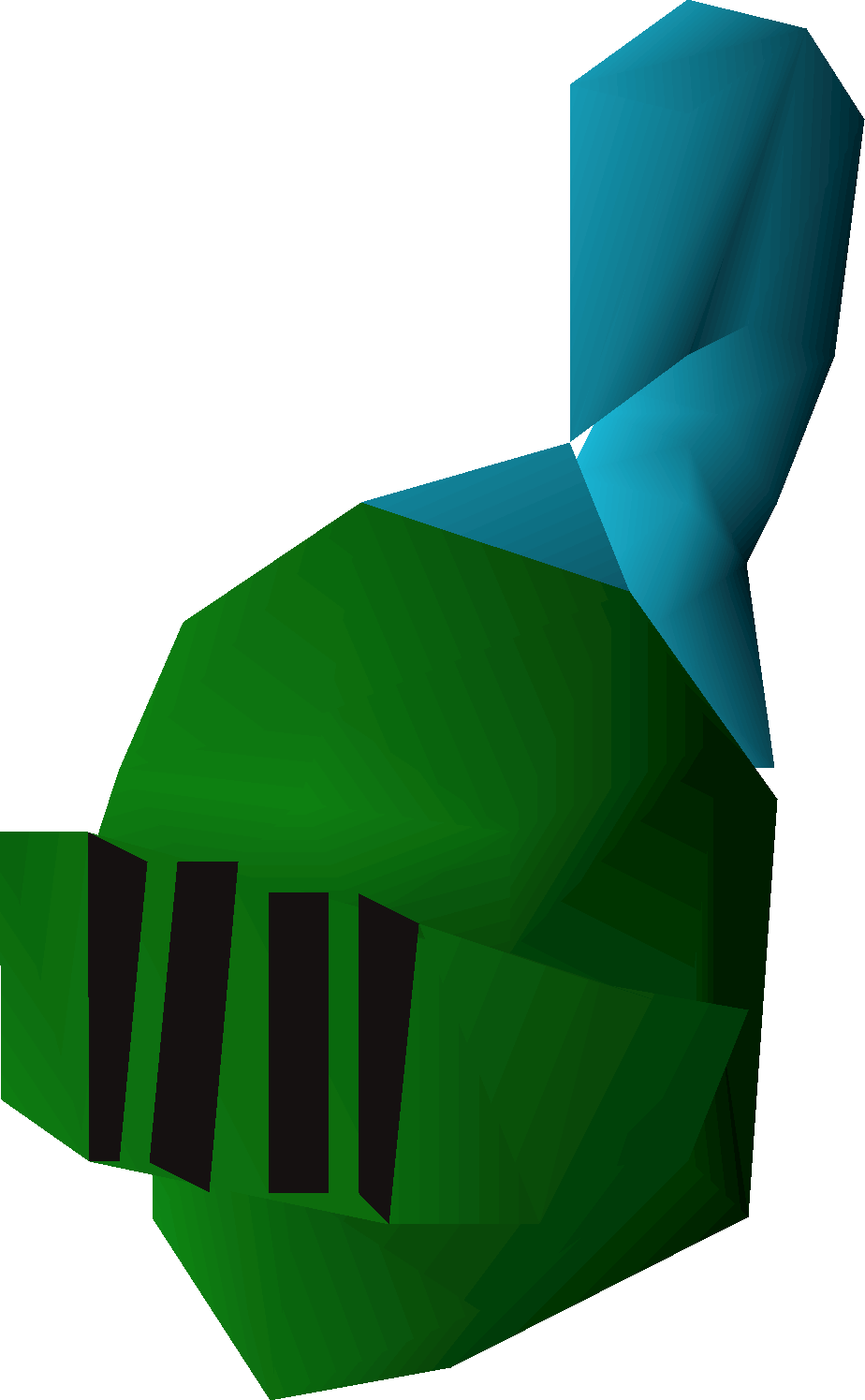 Steel heraldic helm (Guthix)