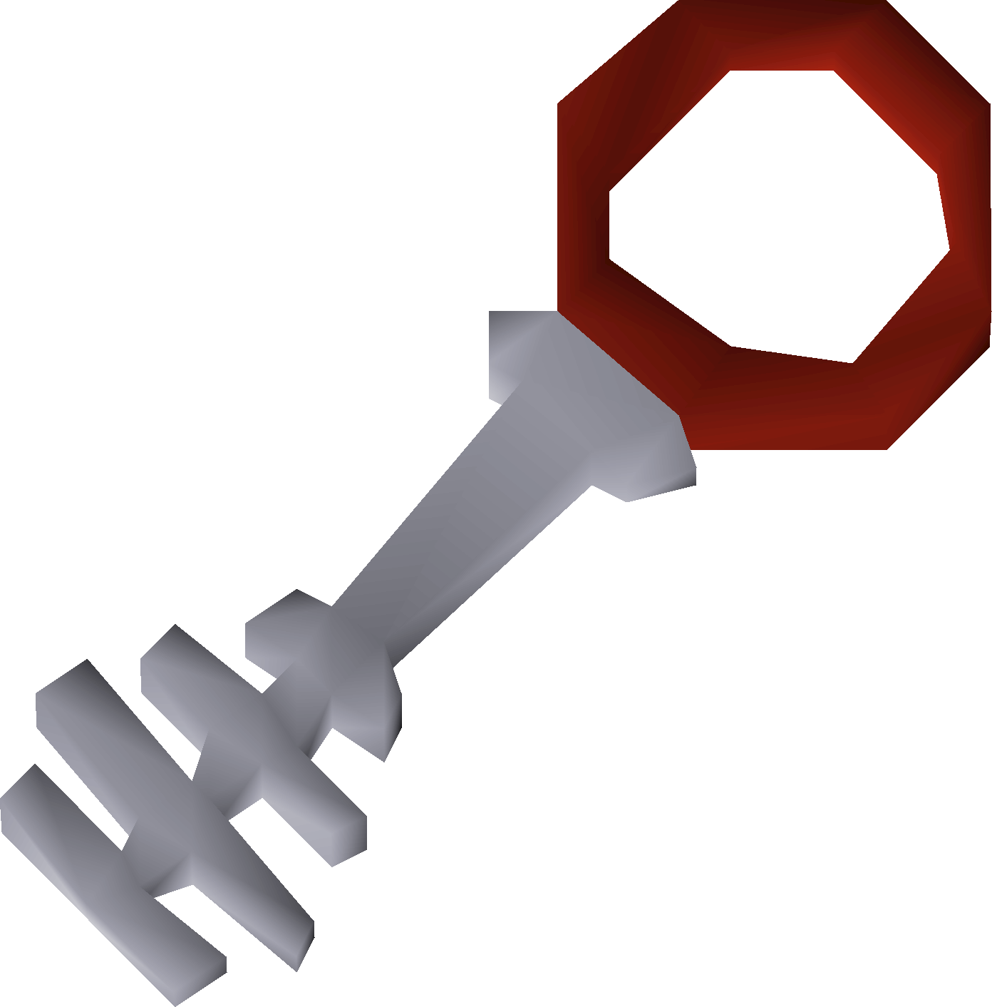 Silver key red
