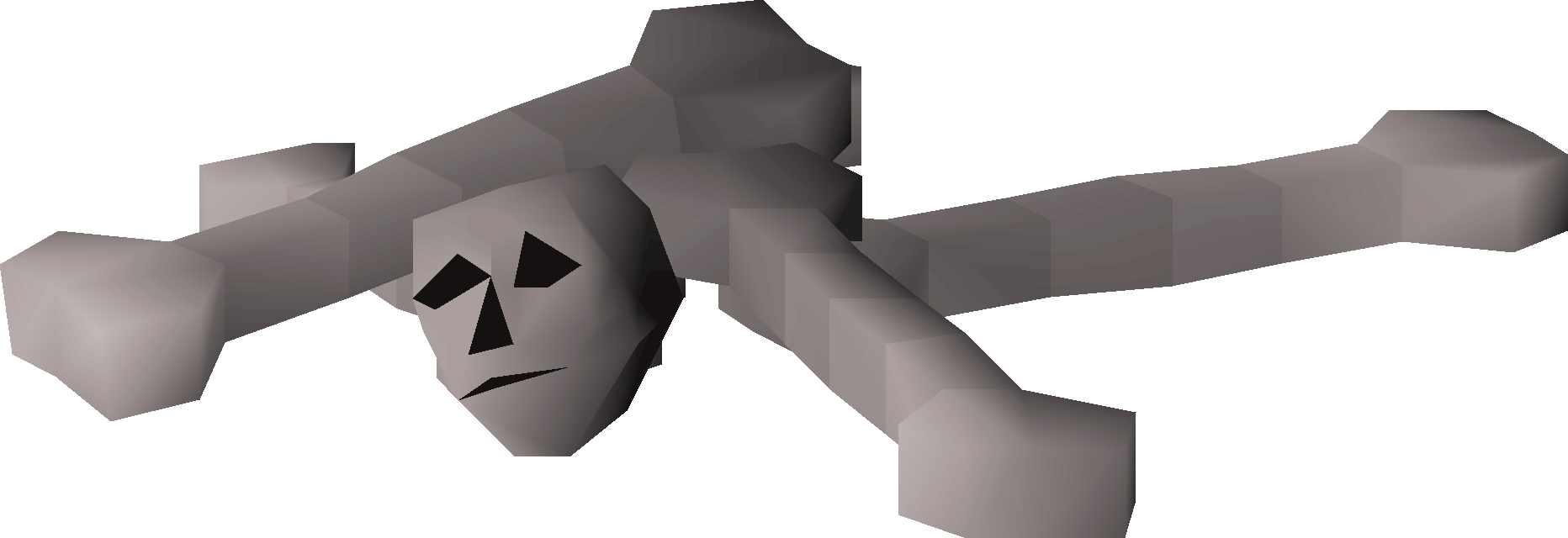 Charred bones