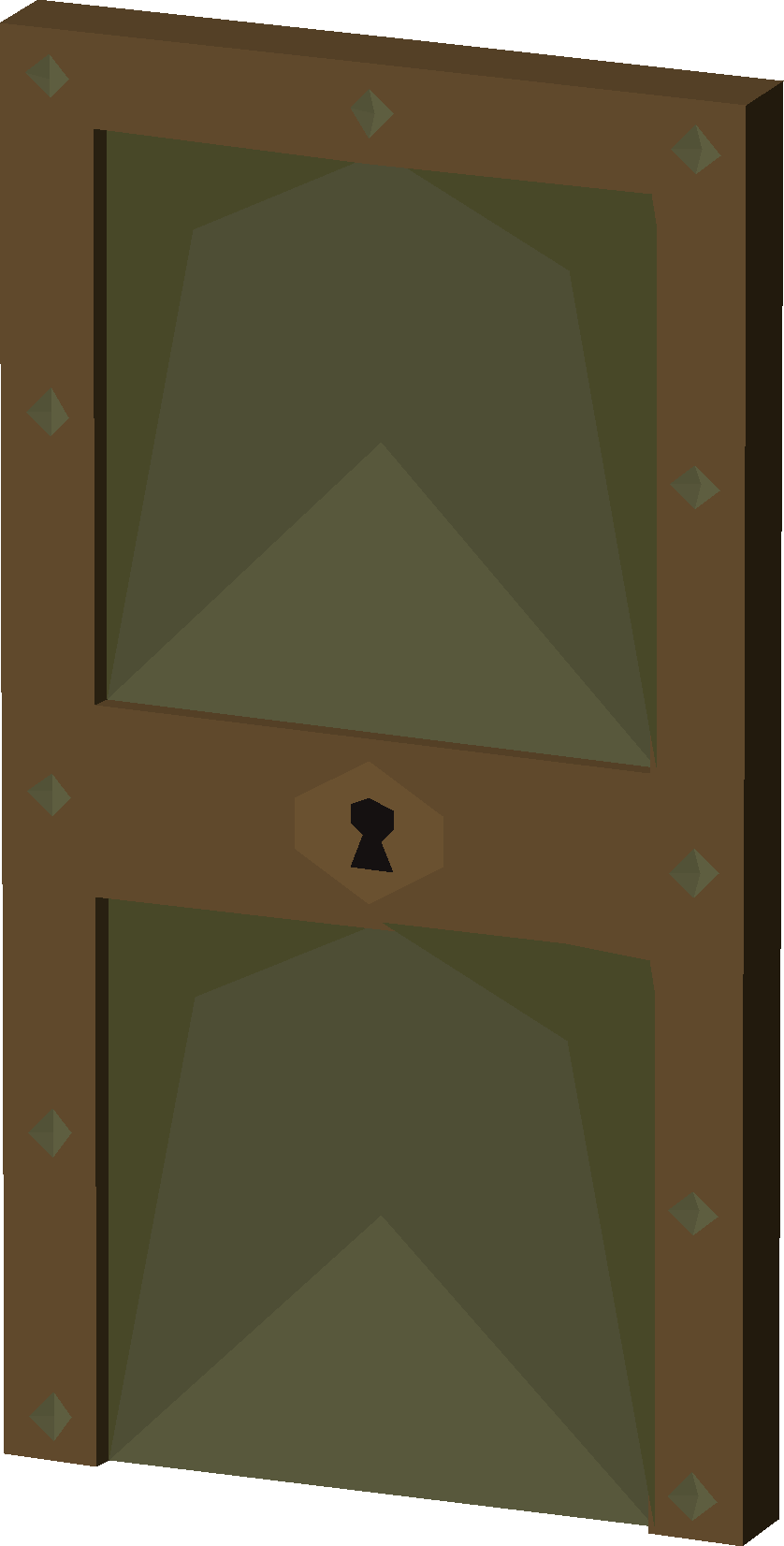 Solid bronze door