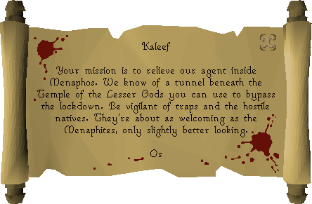 The parchment when read.