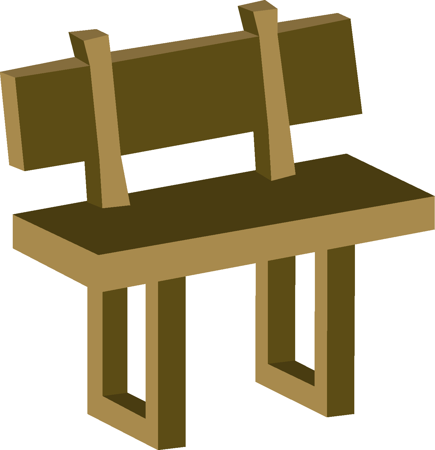 Wooden bench (interface item)