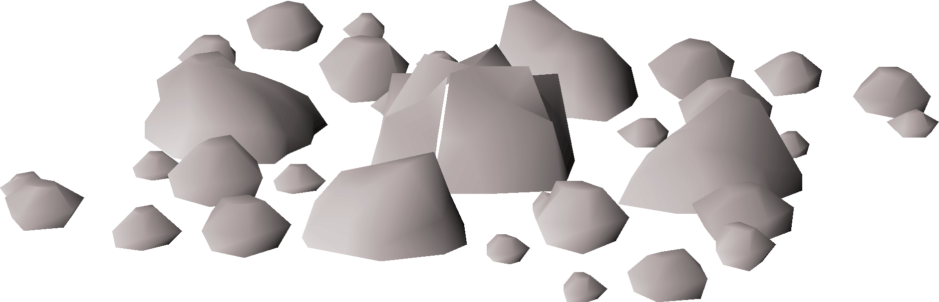 Icy rocks