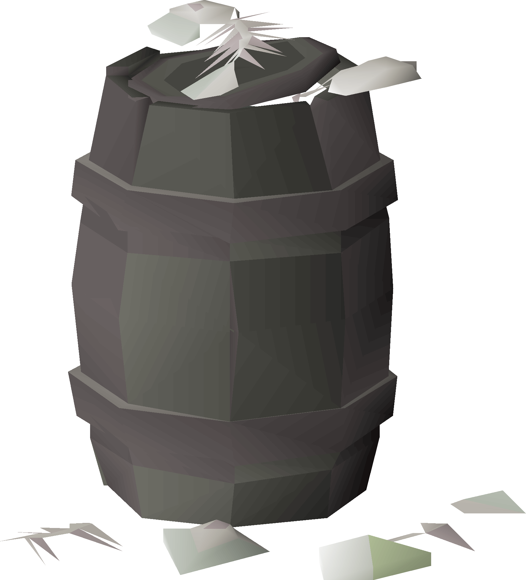 Barrel of fishbones