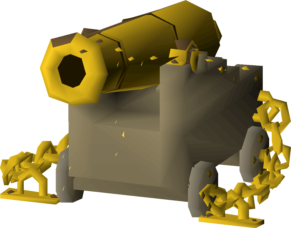 Cursed gold cannon