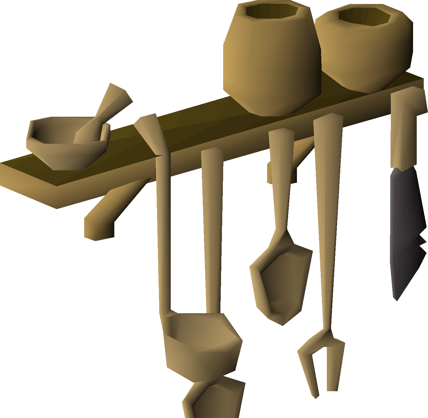 Wooden shelves 2 (interface item)