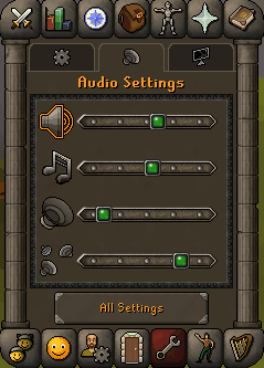 The audio sliders actually sliding; previously, it was a row of 21 buttons acting as a slider.