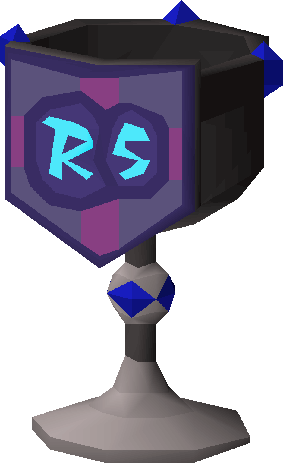 Raging echoes steel trophy