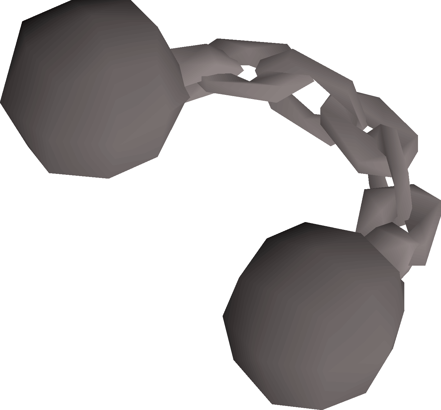 Iron chainshot cannonball